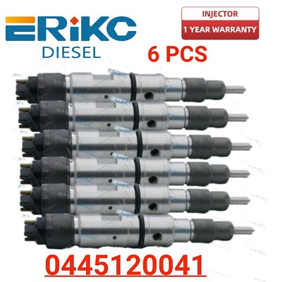 6PCS 0445120041 Jet Injector for DAEWOO DOOSAN 65 10401-7002C 107755-0400