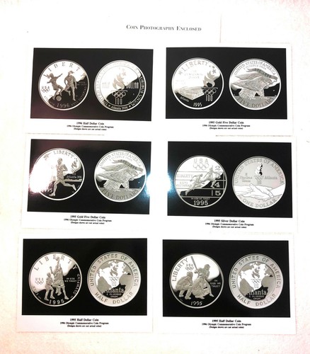 K146 XXVI OLYMPIAD ATLANTA 1996 - US MINT PRESS PACKET OF THE 1996 OLYMPIC COINS - Picture 10 of 12