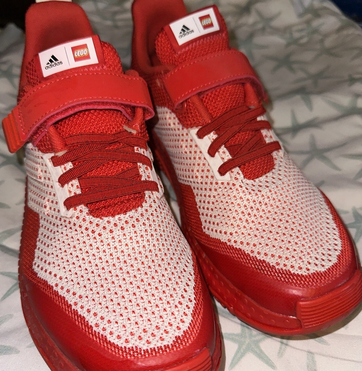 ADIDAS x LEGO SPORT PRO EL K SNEAKERS MENS 7 RED WHITE RUNNING SHOES-Adult