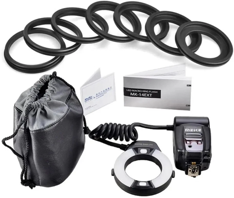 Meike MK-14EXT-N Ring Flash E-TTL Macro LED Ring Speedlite for Nikon D80 D300S - Image 4 of 4