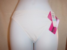 Lilly of France 2162115 Semi-Sheer Lace panty Small/Size 5 White Lot of 2 NWT