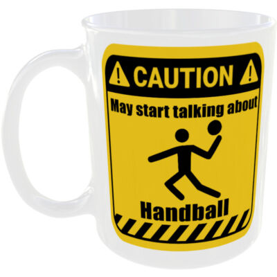 HANDBALLTASSE LUSTIG VORSICHT GESCHENK KAFFEE TEE TASSE SPRECHENDE HANDBALL TORE NETZ SPORT