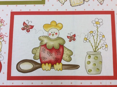 Henry Glass - Country Cuisine By Isabelle Biche - Chicken Panel - 100% Cotton - Picture 2 of 10