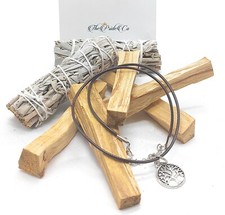 4" White Sage 2 And Palo Santo Smudge Incense Stick/Wood 5 With Necklace
