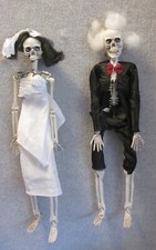 Skeleton Bride  Groom--16  Hanging Halloween Props