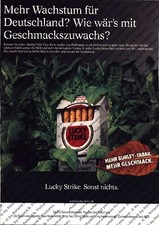 Lucky Strike Werbung Anzeige Reklame