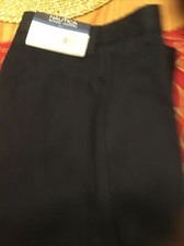 Nautica boy's school uniform navy short NEW 6 slim adjustable waist flat frt