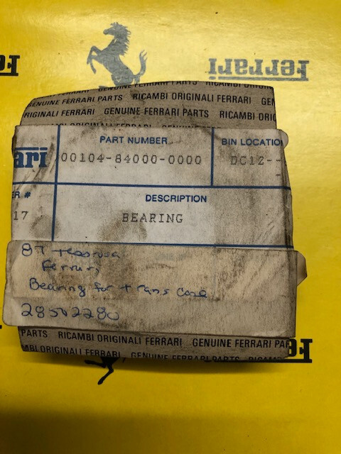 Ferrari Testarossa transmission case bearing part# 00104-84000-0000 NOS
