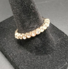 Multi Round Stone Gold Tone Womens Ring Size 8.5