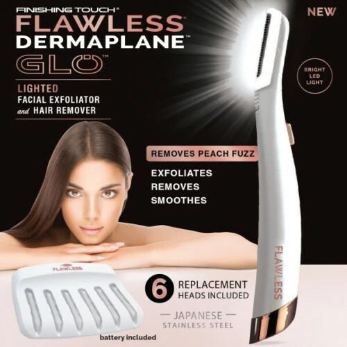 KIT EPILATORE DONNA FACCIALE DEPILATORE SOPRACCIGLIA VISO BAFFETTO USB RICARICAB - Foto 26 di 32