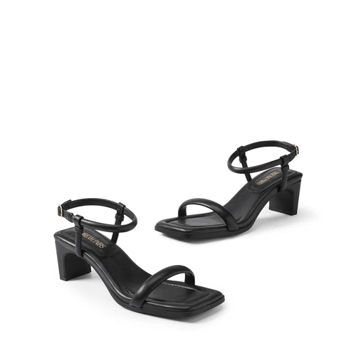 Damen-Sandalen Knöchelriemen offene Zehenpartie niedriger klobiger Absatz Hochzeit Party eleganter Absatz - Bild 9 von 35