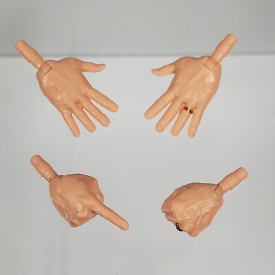 MARVEL LEGENDS MALE POINT HAND FIST SET WEDDING RING CUSTOM KITBASH FIGURE 4pc