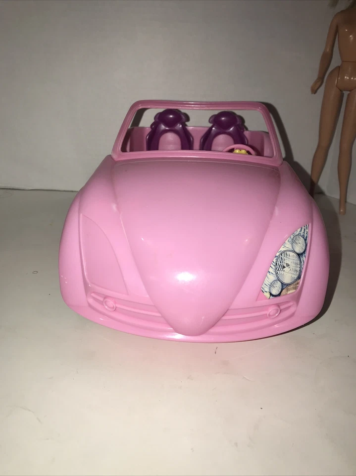 Barbie 2007 coche convertible rosa Mattel con muñeca Barbie 1998 Foto 3 de 4