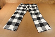 Old Navy Womens Size 2X Black White Check Flannel Mid Rise Pajama Pants NWT