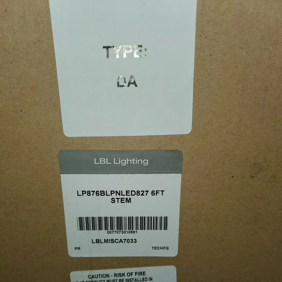  (2 LOT) Tech Lighting LBL 1 Light Pendant, Black Nickel Cage- 876BLPN-LED827  - Image 4 of 4