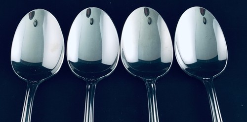 4 TOWLE BRECKENRIDGE TEASPOONS STAINLESS FLATWARE LUXURY GLOSSY 6 3/8”L RETIRED - Picture 3 of 6