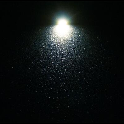 10x Superhelle LEDs SMD 0402 Kalt Weiß mit Kupferlackdraht 20cm + 12V Vorwiderst