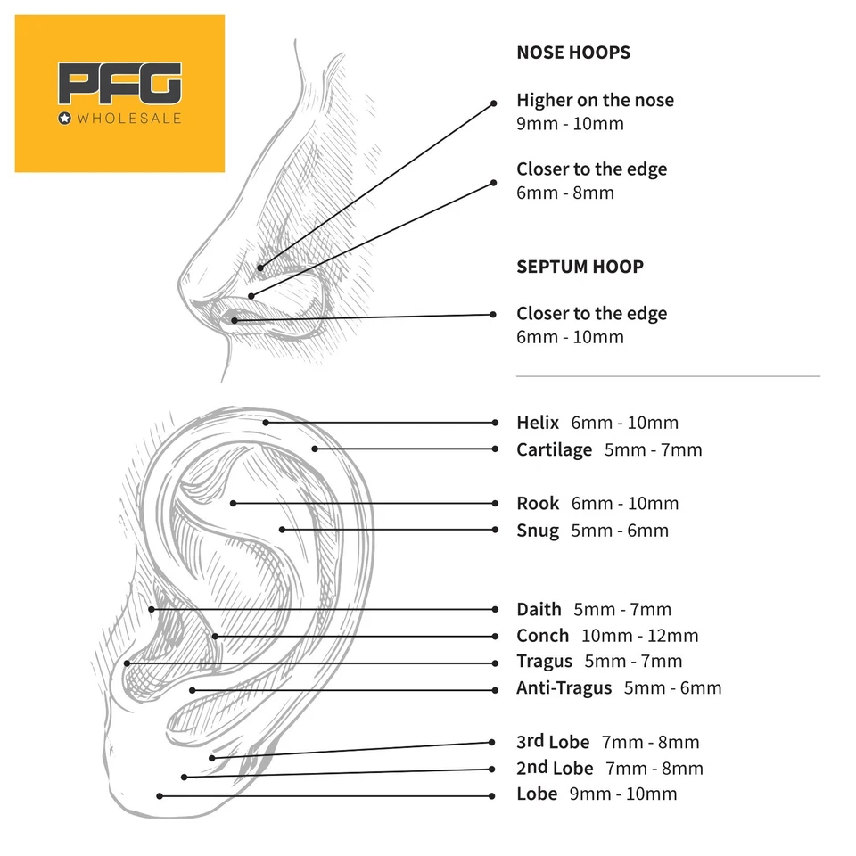 1 Pair Surgical Steel Gem Labret Monroe Tragus Lip Bar Nose Stud Earring 18G-14G Foto 4 de 4