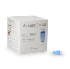 Assure Microflow Lancet Lancet 28 Gauge Needle 1.0 mm Depth 1 Box s 200 /Box