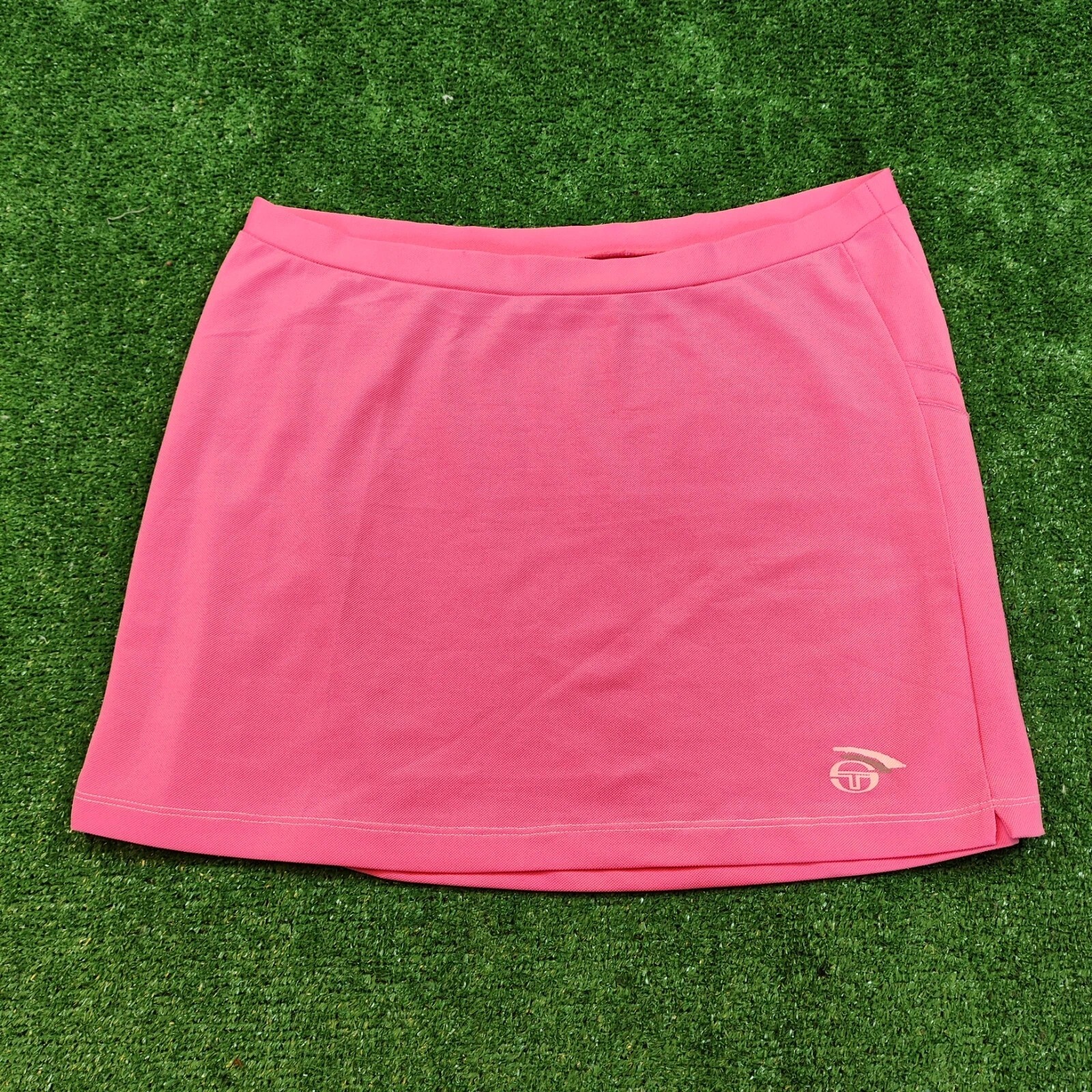 Sergio Tacchini Falda Mujer Grande Rosa Tenis Deportes Corto Damas Atlético