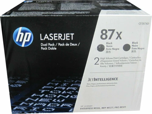 HP 87X High Yield LaserJet Toner Cartridge - Dual Pack - Black