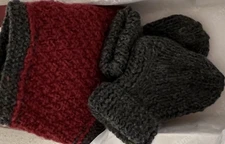 American Girl Addy Addy's Heartwarmer and Slippers ANO Burgundy Box Retired