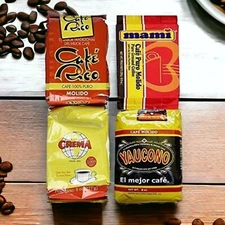 Cafe Puertorriqueño, Café Crema, Café Yaucono, Café Rico, Café Mami, 8 oz X Bag.