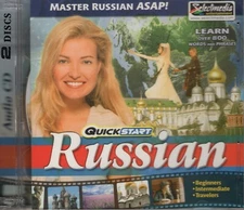 QuickStart Russian - Master Russian ASAP - 2 Audio CDs (BRAND NEW)