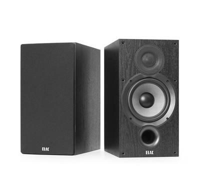Elac Debut 2.0 B6.2 (Pr.) Black Bookshelf Speakers (Open Box) Box Damage