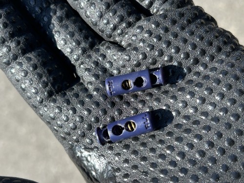 Ralph Lauren Lauren Double Hole Barrel Style Cord Lock Secure Your Cords BLUE