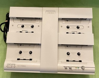Telex Copyette 1-2-3 Stereo Cassette Tape Duplicator Powers On and Spins