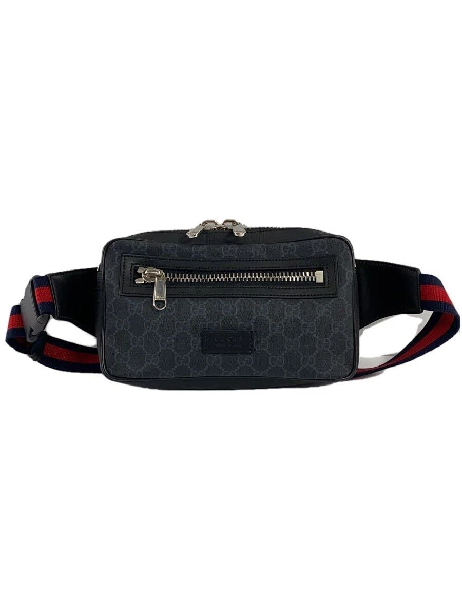 GUCCI sac taille corps GG Supreme PVC noir occasion