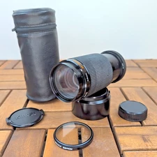 Kiron 80-200mm f/4.5 Macro 1:4 MC Zoom Lens Minolta MD Hood Covers Filter Case