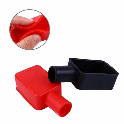 2 Pcs Universal Car Battery Terminal Cap Negative Positive Terminal Covers New