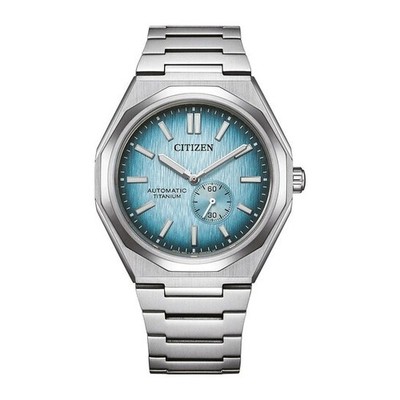 Citizen Zenshin 60 NK502058L Unisex Titanium Light Blue Analog