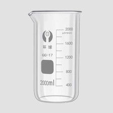 2000ml Glass Beaker High Type Borosilicate Glass Beakers Chemistry Glassware
