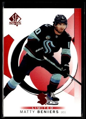 2024-25 SP Authentic Limited Red Matty Beniers Seattle Kraken #80