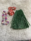 Vintage 1963 Barbie outfit #1605 Barbie in Hawaii- Skirt, 2 Piece Swimsuit, Lei