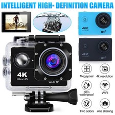 4K WiFi Ultra HD Action Camera Waterproof Sports Cam for Outdoor Cycling Use