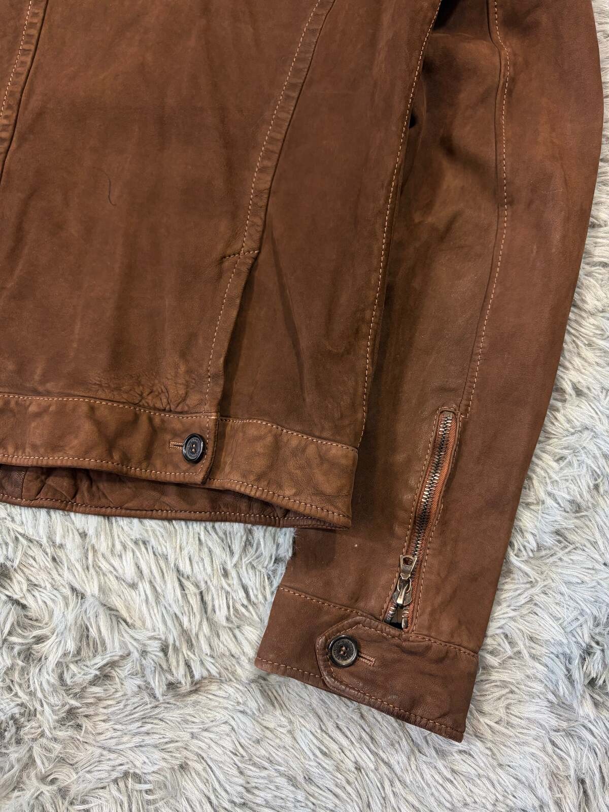 Neil Barrett 2006 Runway Suede Leather Multipocket Jacket M image 8