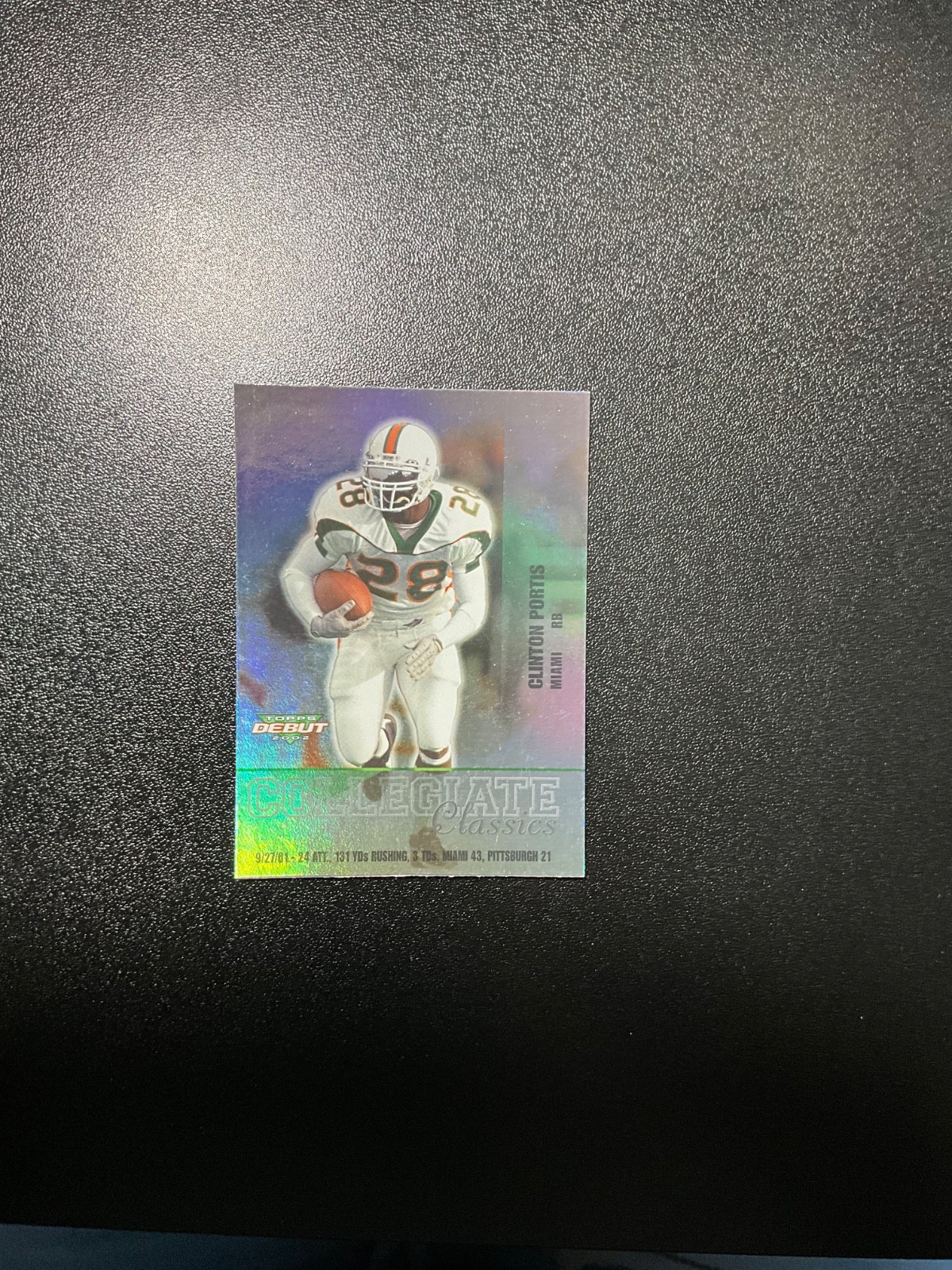 Clinton Portis Topps Debut Collegiate Classics #CC14 Base