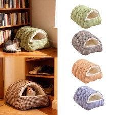 Cat House Pet Shelter Washable Warm Soft Nest for Small Dog Winter Kitten