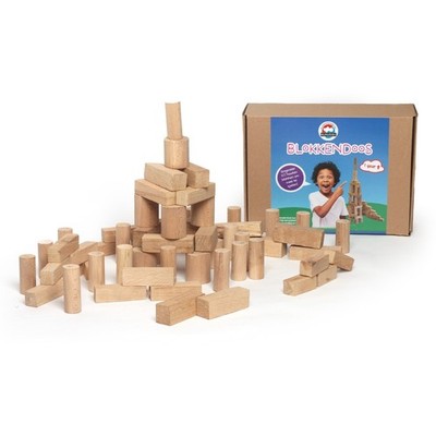 Holzbausteine Holzbauklötze Bausteine Bauklötze Holzspielzeug Holz 60tlg.  (K04)