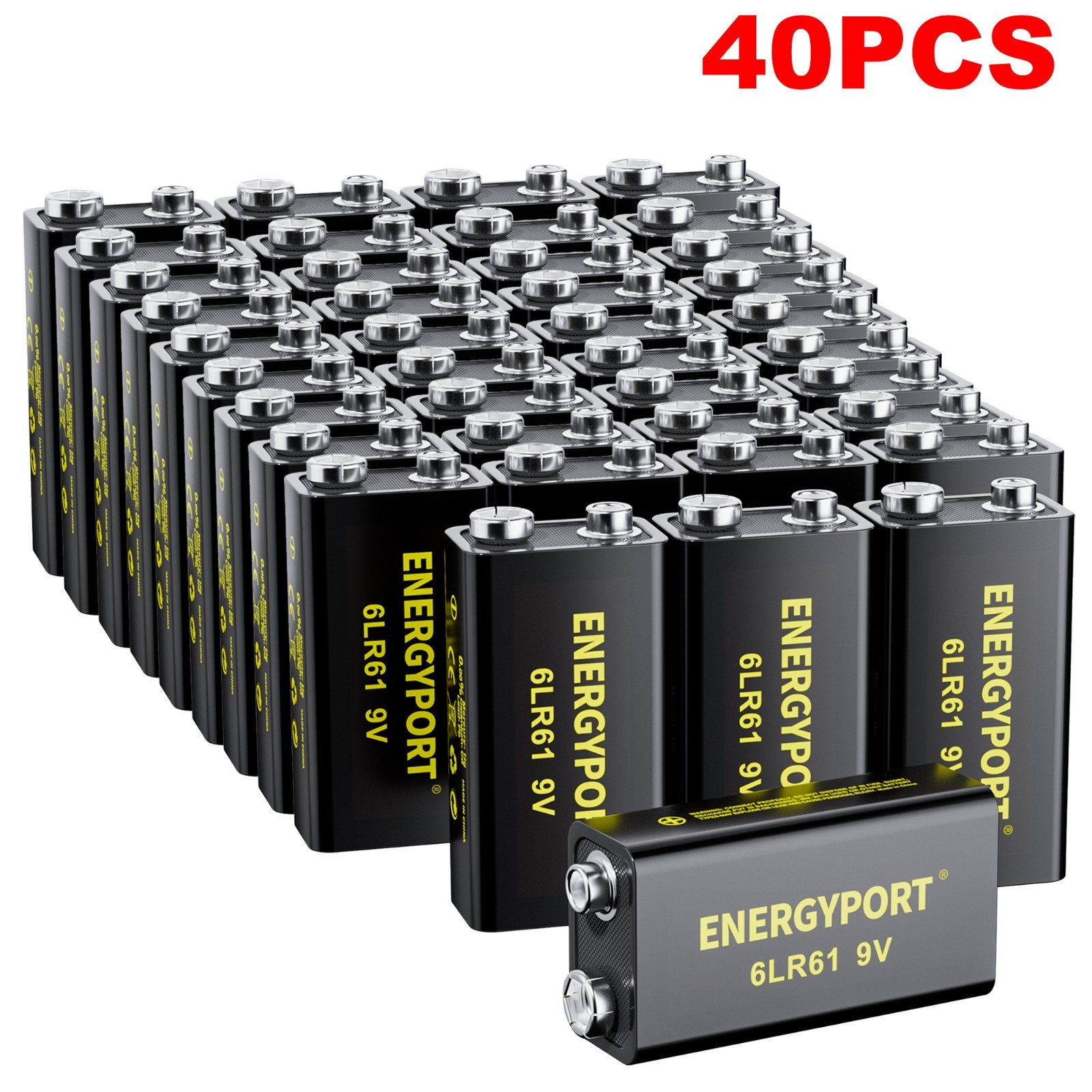 Lot 9V Alkaline Battery 6LR61 Batteries 9 Volt Ultra Long Lasting Leak Proof
