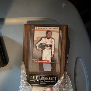Dale Earnhardt Dressed To Win Limited Edition Wood Wall Plaque 11x9in
