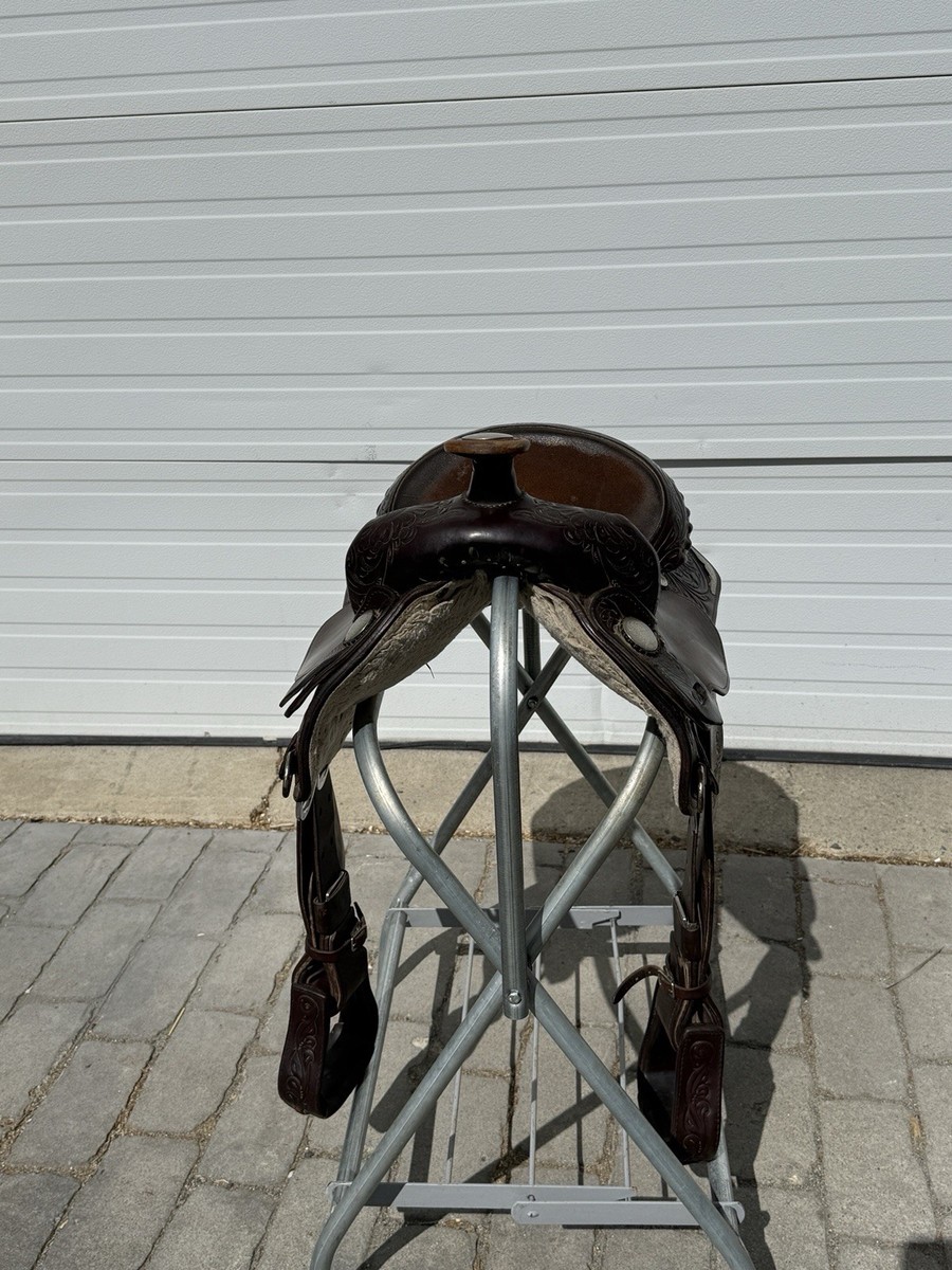 Selle Western Circle Z - Plaisir, Cuir, Taille 14, Pour Quarter Horse, Occasion