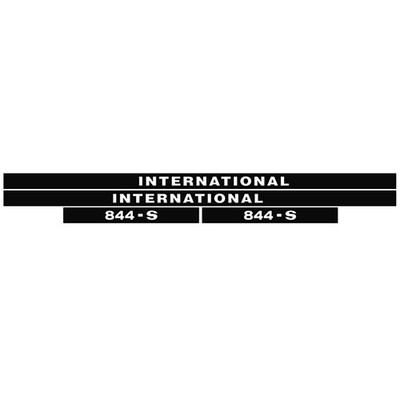 IHC Aufkleber international 844S Traktor Logo Emblem Sticker Label lang