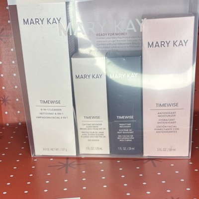 Mary Kay TimeWise Cleanser, Sunscreen, Moisturizer 4.5oz/1oz/3oz