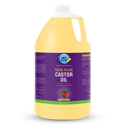 100% Pure Castor Oil - Cold-pressed, Unrefined, Hexane-free - Premium Quality