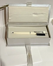 Pelikan welB K205 White Ballpoint Pen With Box Info Writing Instrument NOS READ